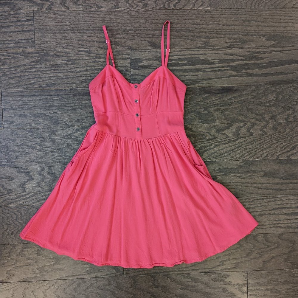 Express Pink Strappy Dress